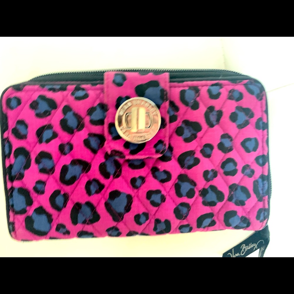 Vera Bradley wallet blue pink